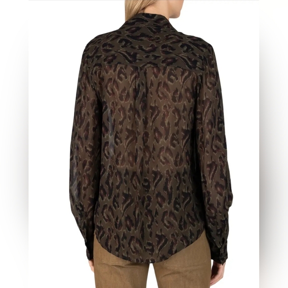 Derek Lam 10 Crosby size 2 Irene Button-Down Blouse with Neck Tie - Picture 3 of 9